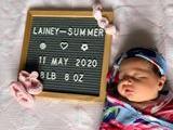 Vicki Smyth says: "Lainey-Summer born 11/05/20".