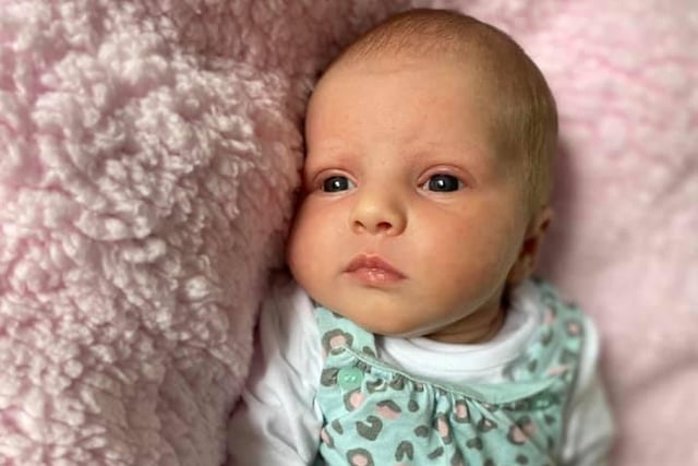 Courtney Sinclair says: "Baby Marnie, born on 28/04/2020".