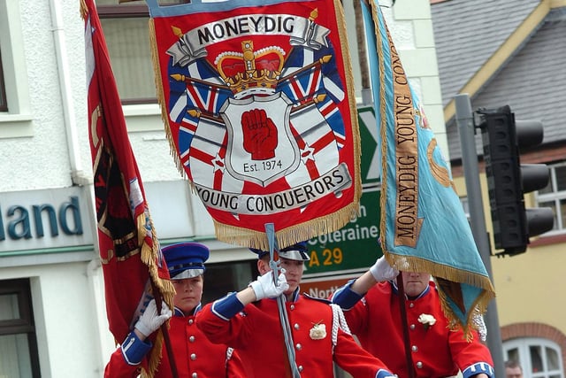On the march with Moneydig flute band during Saturday's Twelfth of July celebrations in Maghera.mm29-408sr