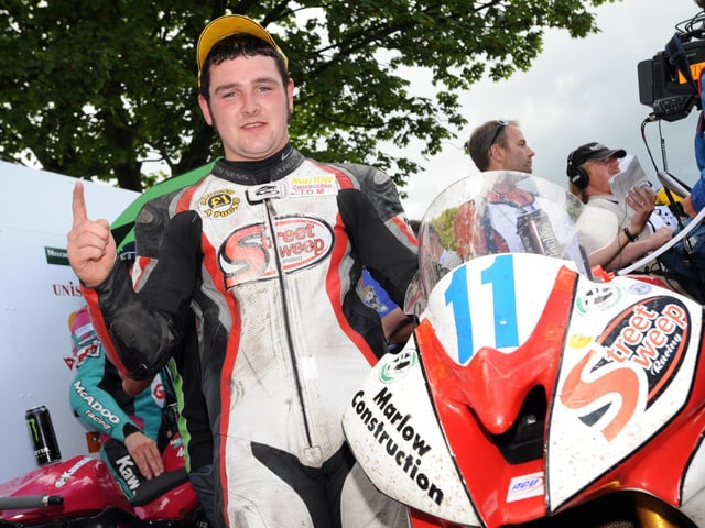 Ballymoney man Michael Dunlop won his first race at the Isle of Man TT at the age of 20 in 2009.
