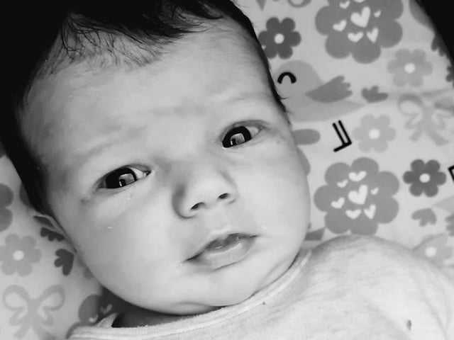 Cherie Doherty says: "Darcie Leigh Stevenson, born on the 28th of April 2020 (the same birthday as her granny).
My whole world and the best day of my life."