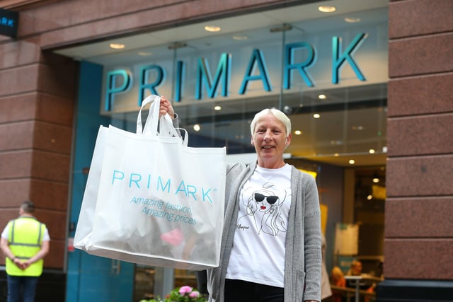 PACEMAKER BELFAST  18/06/2020
In another step in the easing of lockdown in Belfast, Primark today opened its largest store in Northern Ireland, their flagship store in the centre of Belfast, and the interest from shoppers was massive.
Karen Magee from Clonduff in east Belfast