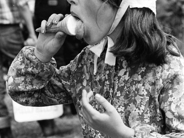 1984... Taking a well-earned breather from the Galliagh Festival parade.
