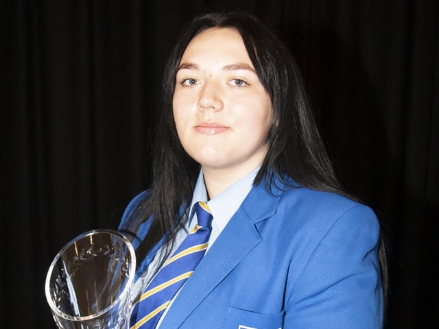 Congratulations to Nicole Morrison achieving top marks in Child Development, Health & Social Care, Learning for Life and Work and Irish.