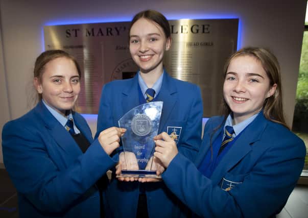 The GCSE Geography Trophy was awarded to Leah Keys, Ellie Lang and Abbie McCartney.
