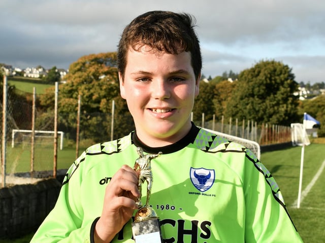 Oxford Bulls Man of the Match Conor Callaghan, was in top form against Buncrana Hearts in the inaugural Crana Super Cup Final 2021. Picture by Kevin Morrison