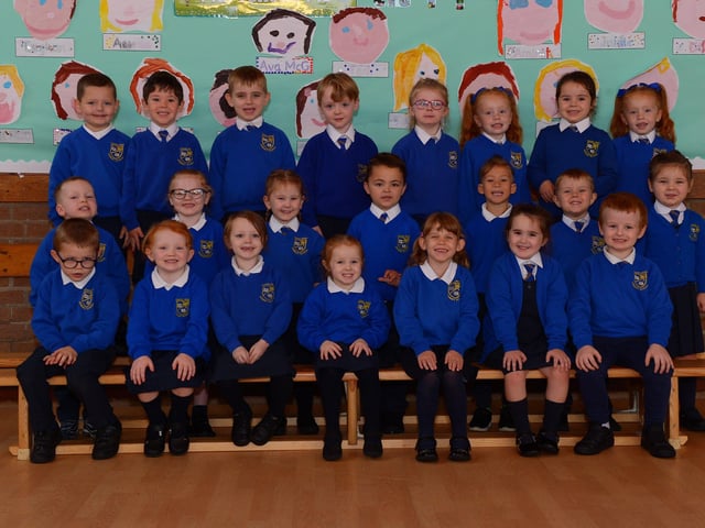 Miss Mulheron’s P1 class at Chapel Road Primary School. DER2140GS – 031