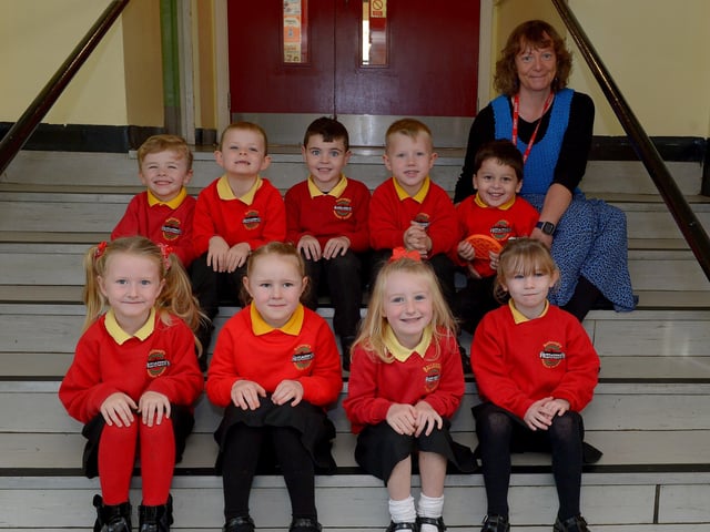 Mrs Park’s P1 class at Ballougry Primary School. DER2141GS – 003