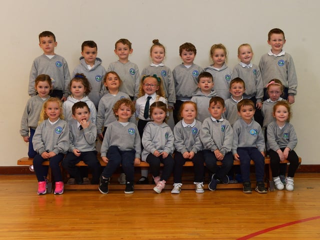Miss Deane’s P1 class at Sacred Heart Primary School. DER2140GS – 034