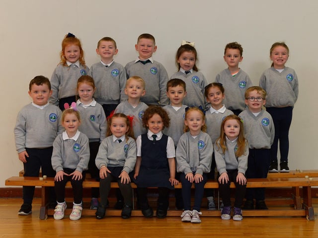 Miss Campbell’s P1 class at Sacred Heart Primary School. DER2140GS – 036