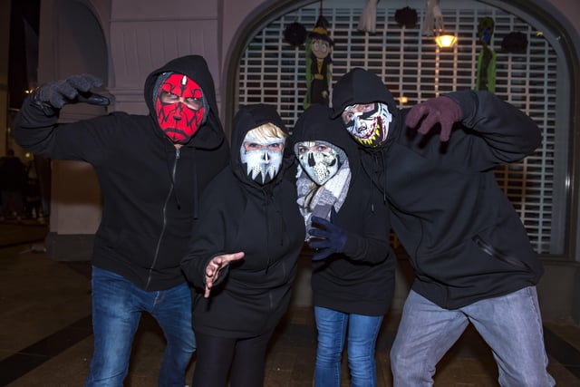 These “Ghouls” from Inishowen were at the celebrations on Hallowe’en night. DER4418GS019
