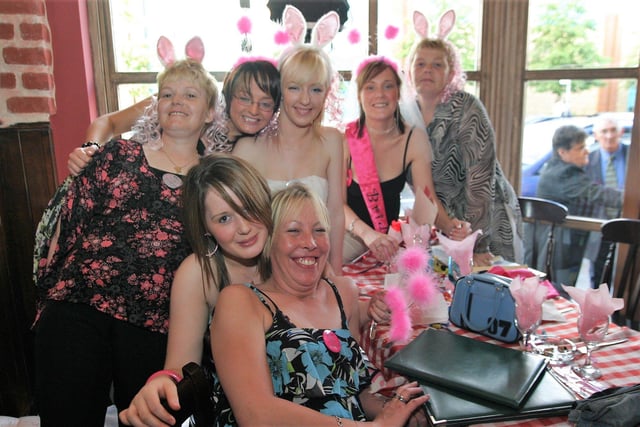Emma O'Hagan enjoying her Hen Party with some of the girls.