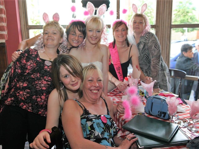Emma O'Hagan enjoying her Hen Party with some of the girls.