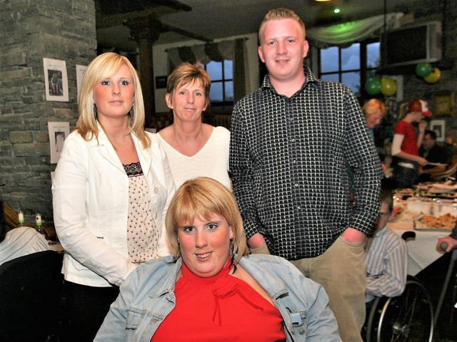 Birthday girl Karen Meenan with family and friends.