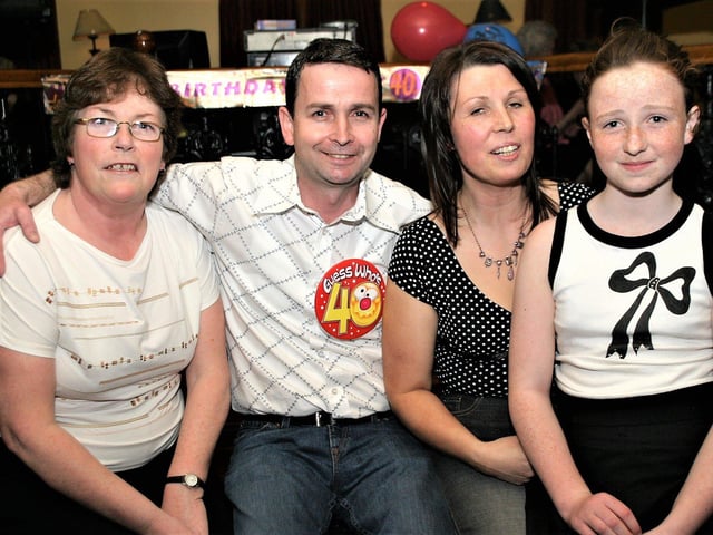 Seamus Breslin enjoying his 40th with family.