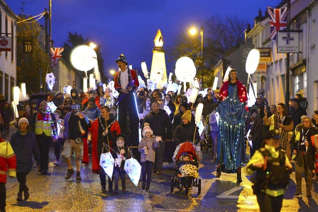 Mayor Martin led the community lantern parade through the village of Royal Hillsborough.  The Mayor was joined by local residents, schoolchildren and community groups.