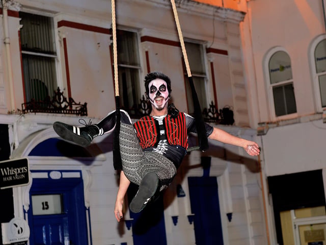 There was entertainment for all ages during the Halloween festival at the weekend. DER2143GS – 104