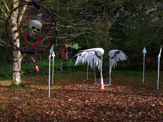 Preparations underway for Halloween at St Columb’s House. DER2143GS – 084
