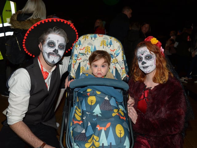 Dean Jesse and Ashleen dressed up for Halloween night in Derry. Photo: George Sweeney. DER2144GS – 014