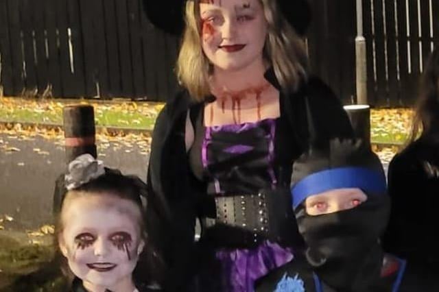 Ang Craig's grandkids go trick or treating
