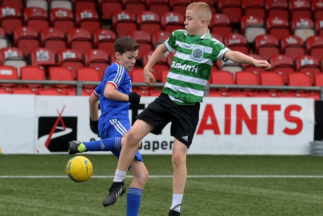 Football action from the recent Ryan McBride Halloween Camp held at Brandywell Stadium.