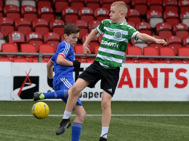 Football action from the recent Ryan McBride Halloween Camp held at Brandywell Stadium.