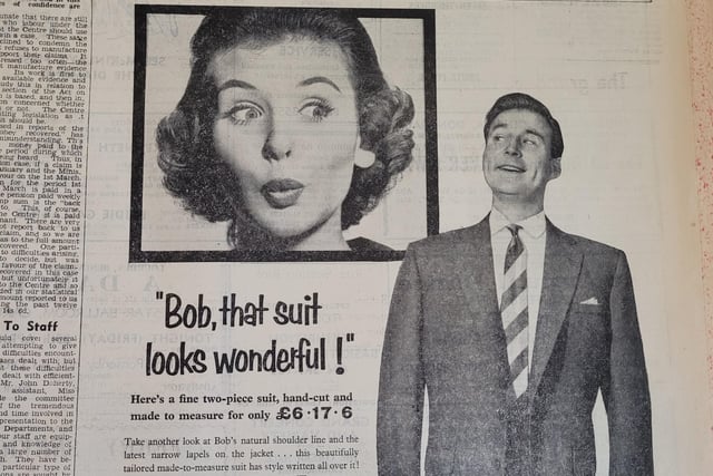 "Bob, that suit looks wonderful!" The pictures in this one are nearly as wonderful as Bob's suit from 1958.