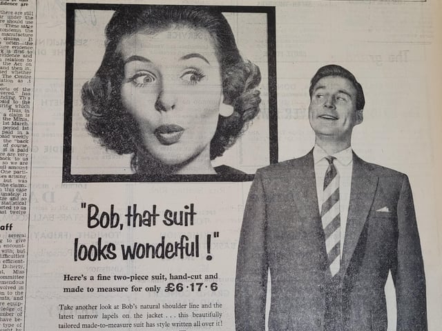 "Bob, that suit looks wonderful!" The pictures in this one are nearly as wonderful as Bob's suit from 1958.