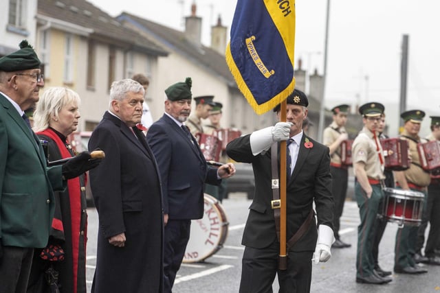 Pictured at the War Memorial in Garvagh during Remembrance Sunday. Pic Steven McAuley/McAuley Multimedia