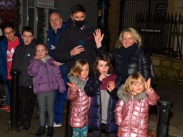 Families pictured at the Derry Christmas Lights parade on Sunday evening last. Photo: George Sweeney.  DER2147GS – 015