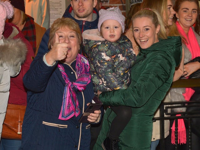 Happy faces at the Derry Christmas Lights parade on Sunday evening last. Photo: George Sweeney.  DER2147GS – 017