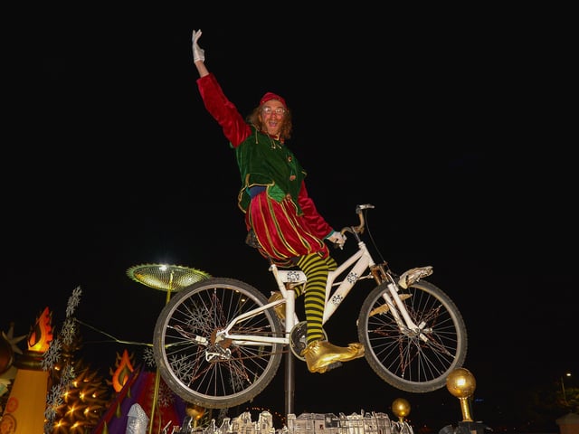 One of the colourful characters who participated in the Derry Christmas Lights parade on Sunday evening last. Photo: George Sweeney. DER2147GS – 007