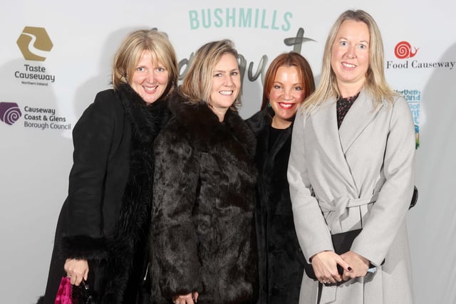 Girls night out with Vicky Stevenson, Sara Pinder, Diane Whitehouse & Jane Steen using the Bushmills Banquet as the perfect opportunity to get dressed up & catch up!