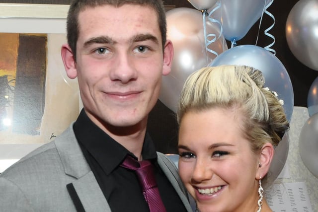 PIctured at Foyle and Londonderry College's annual Formal in the City Hotel are, Liam Irvine and Laura Thompson. Picture Martin McKeown. Inpresspics.com. 26.11.10