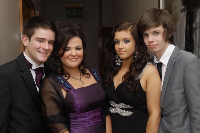 Pictured enjoying the Foyle and Londonderry College formal in the City Hotel were Kevin McAleney, Catherine McCafferty, Ciara Cooley and Gareth Quigley. INLS4810-133KM