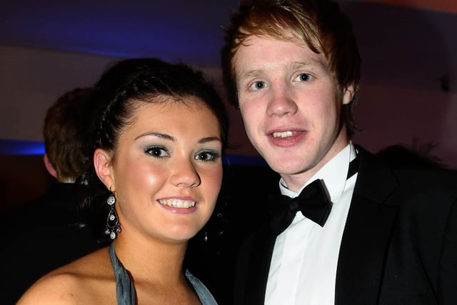 PIctured at Foyle and Londonderry College's annual Formal in the City Hotel are, Catherine O'Neill and Grant Buchanan. Picture Martin McKeown. Inpresspics.com. 26.11.10