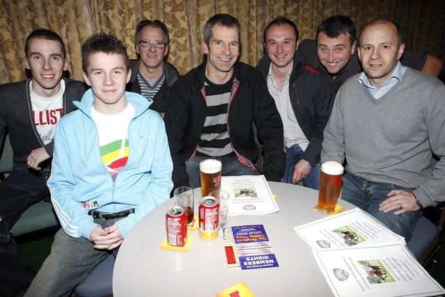 Members having a great night at the Garvagh, Kilrea and District Coleraine Supporters Club Night at the Races in Coleraine Social Club on Friday. CR47-PL