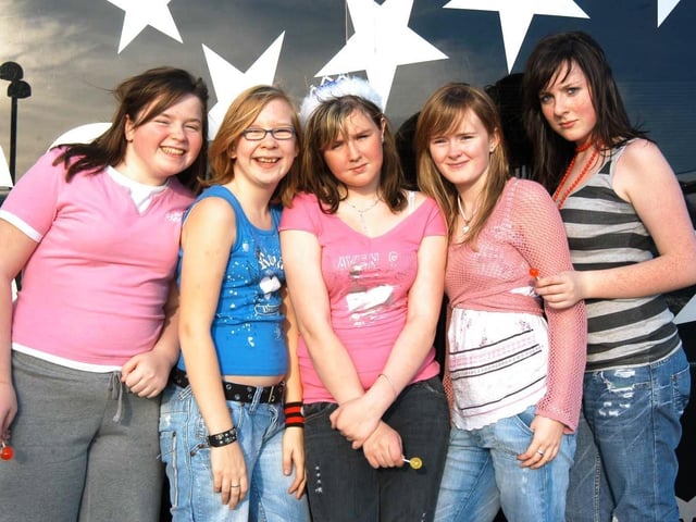 Alison Ferry celebrating her 14th birthday with a few of her friends.