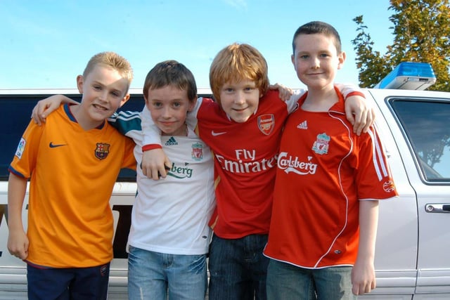 Eoghan Deeney and the boys enjoying his 11th birthday celebrations.