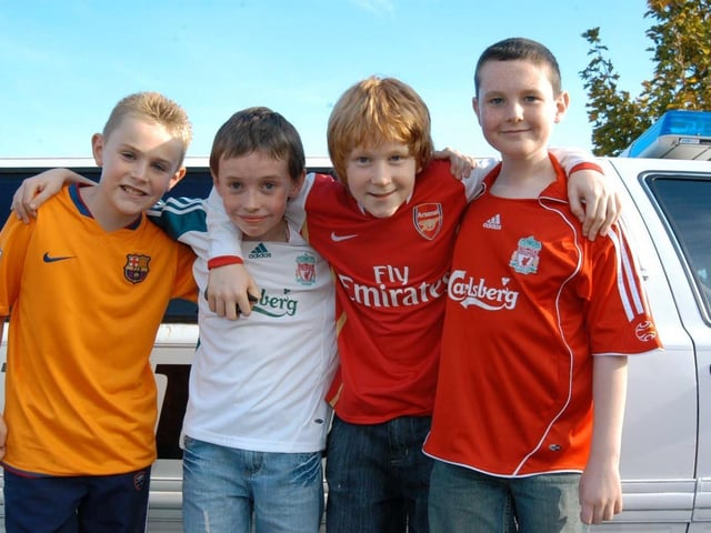 Eoghan Deeney and the boys enjoying his 11th birthday celebrations.