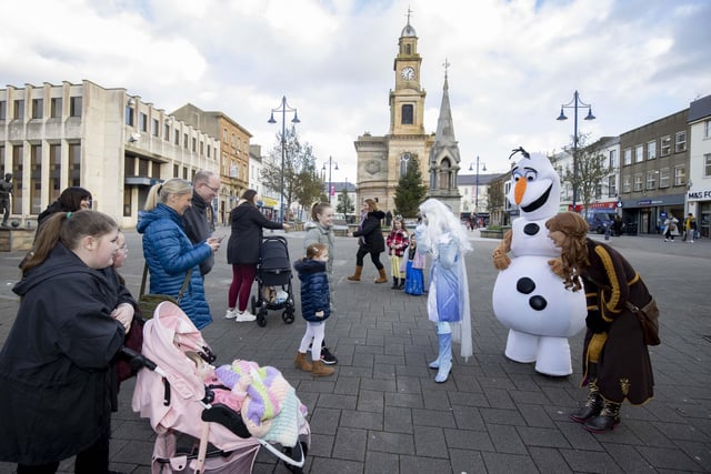 Getting 'Frozen' in Coleraine town centre during Christmas festivities