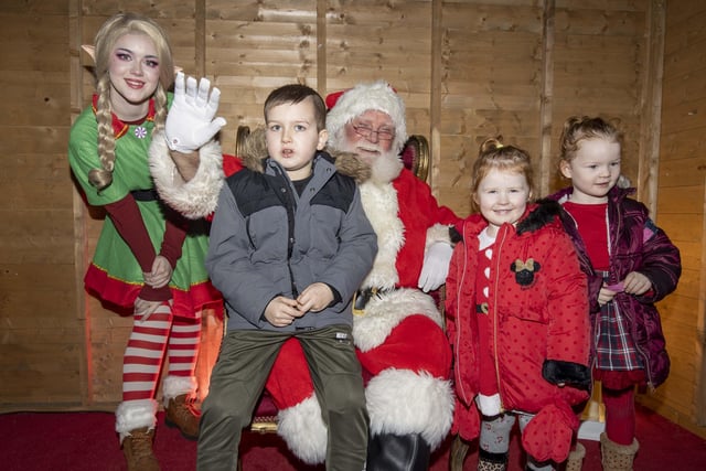 McLister Family visit Santa at The North Coast Post Office in Coleraine