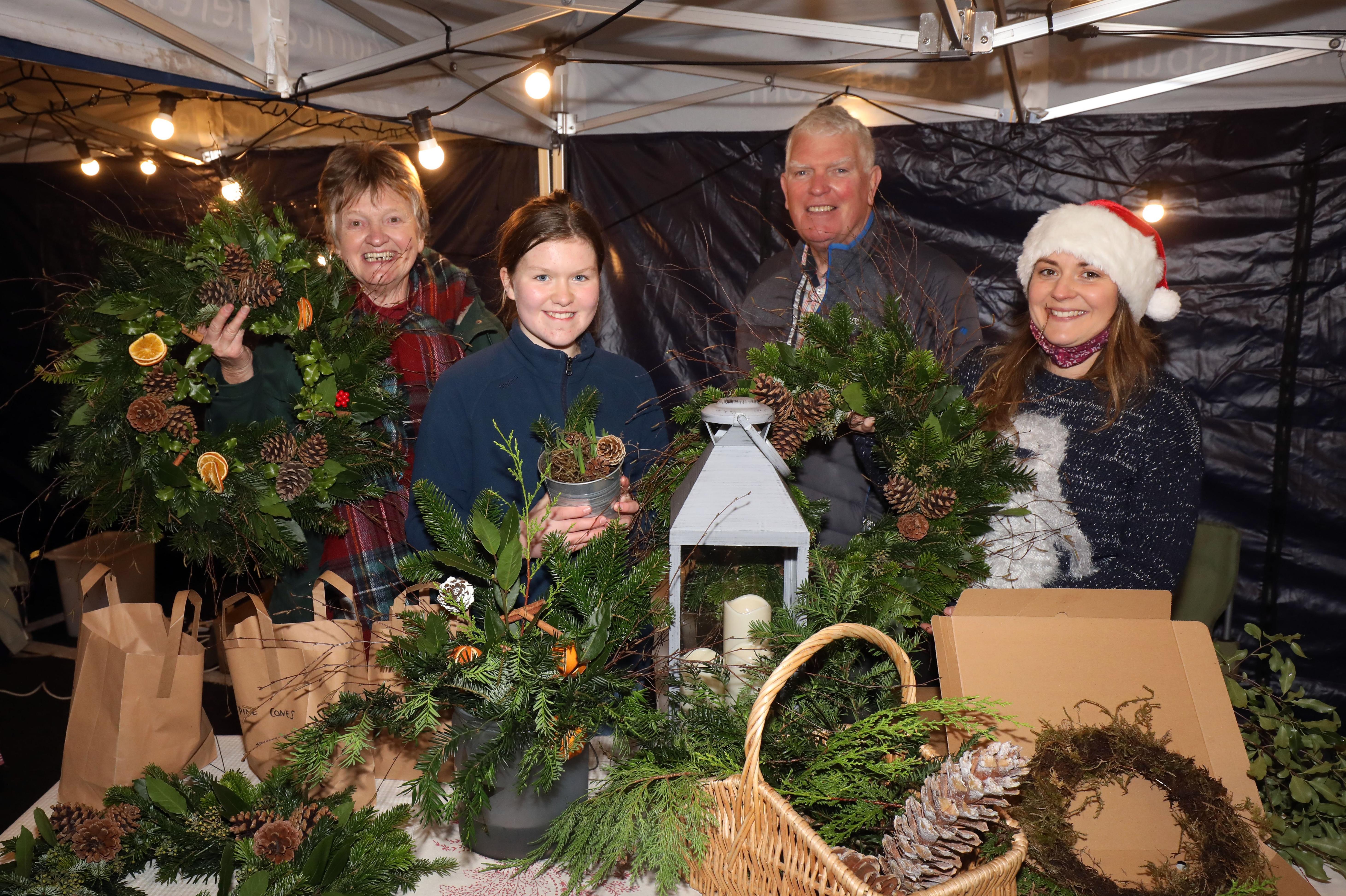 Anne McCormick, Ella Dobson, Hugh McCormick and Aisling McCormick of Dundonald based organic flower farm, Sow Grateful