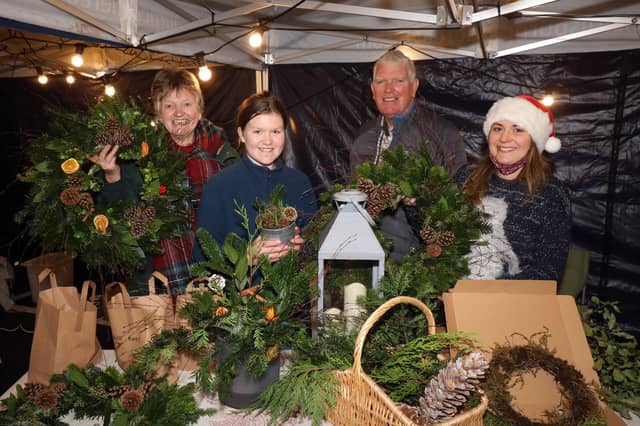 Anne McCormick, Ella Dobson, Hugh McCormick and Aisling McCormick of Dundonald based organic flower farm, Sow Grateful