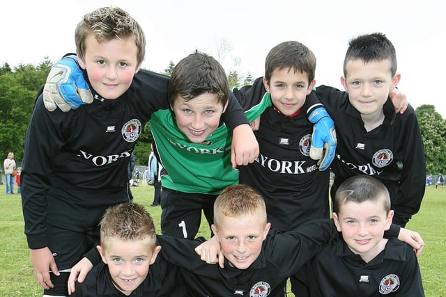 Bertie Peacock Youth's who took part in the five-a-side's during the 1st Garvagh Boys' Brigade fun day to celebrate it's 60th anniversary last Saturday. CR22-262PL