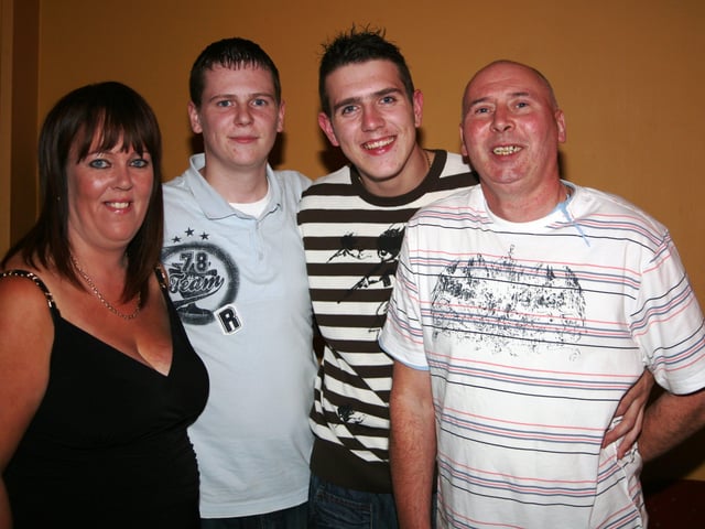 Jonathan Hribar and family celebrate his birthday.