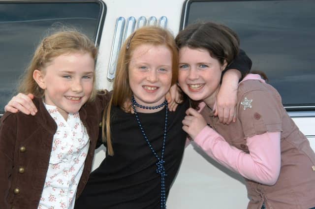 Karen McColgan and friends at her 10th birthday bash.