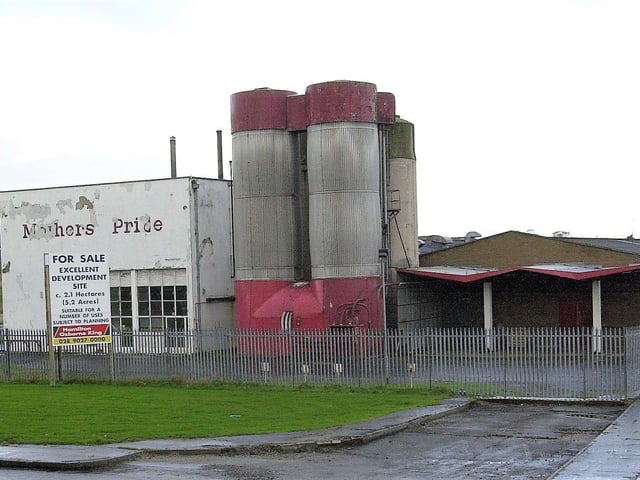 October 2000... The old 'Milanda' bakery site which was located at Glen Road. The Mothers Pride Bakery had been in operation for more than 30 years when it closed in 1999 with the loss of more than 100 jobs.