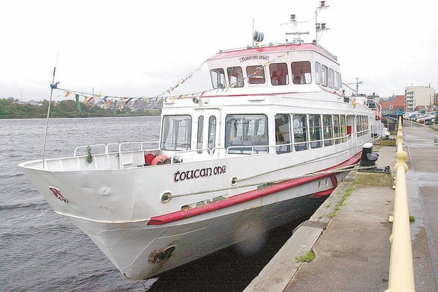 The Toucan One which, once upon a time, ferried passengers up and down the River Foyle.