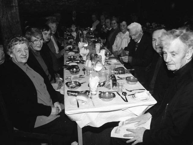 A party enjoying Christmas dinner in McGrory’s in Culdaff.